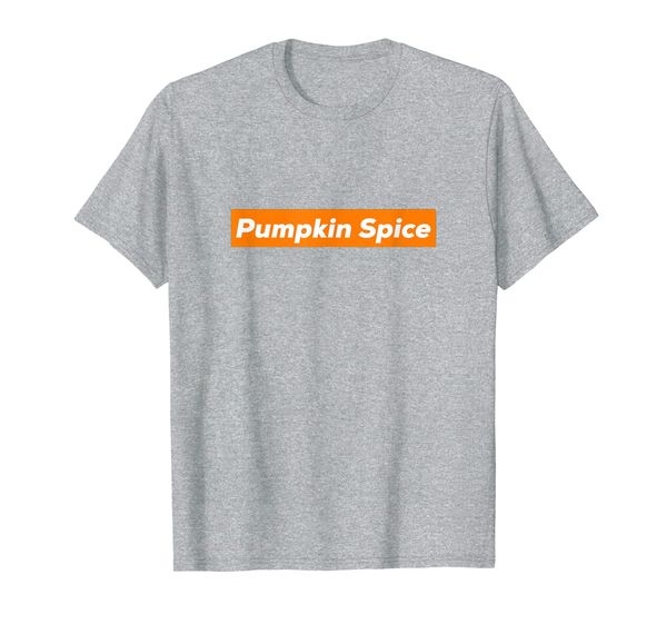 

pumpkin spice t-shirt, White;black