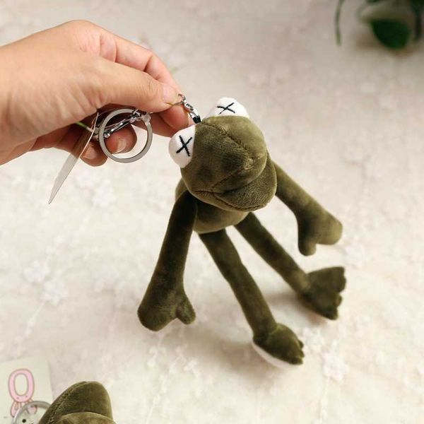 

24cm plush long-legged frog pendants doll cute keychain toy version ragdoll