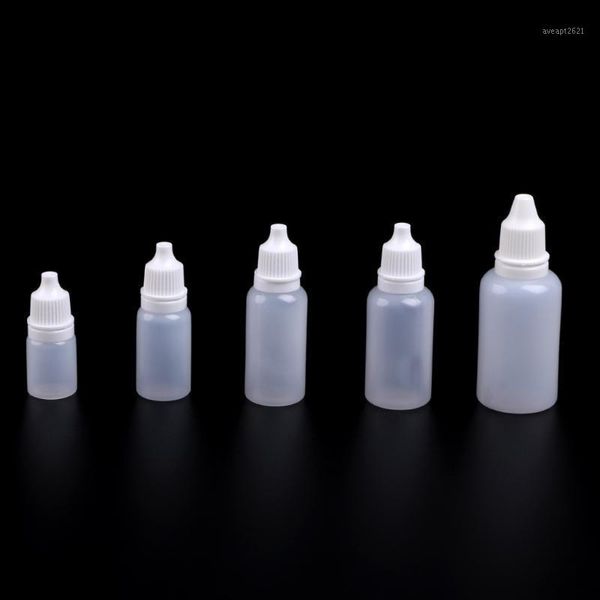 

storage bottles & jars 5ml-30ml needle tip empty plastic squeezable liquid dropper white case