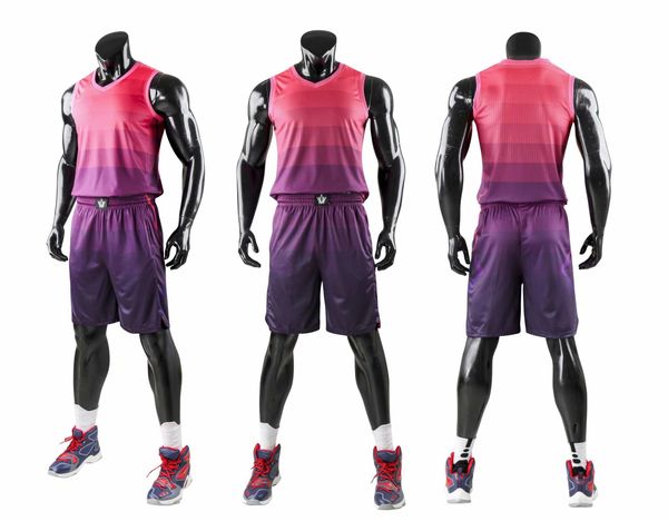 

discount men training basketball sets with shorts uniforms reversible basketball jerseys for that home and away look kits sports 31-14, Black;red