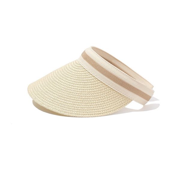 

2021 summer new bask in ultraviolet ray shade breathable big eaves straw hat sun empty hat outdoor korean version female parent-child hats, Blue;gray