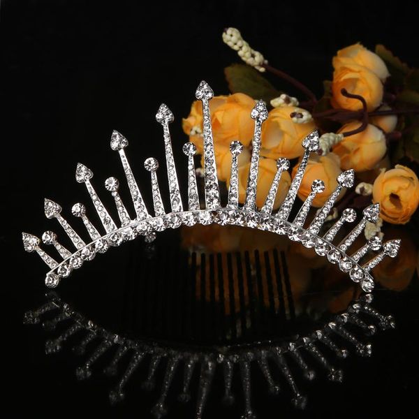 

hair clips & barrettes 1 pc fascinating bridal rhinestones party clip comb wedding accessories diamante, Golden;silver