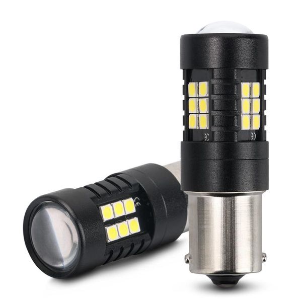 

emergency lights 1pcs 1156 bau15s led light ba15s p21w 1157 bay15d 21w 3030 21smd turn signal reverse brake bulbs 12v