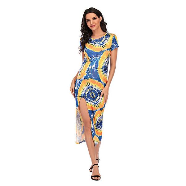 

maternity dresses 2021 pregnant women spring summer cotton open fork long dress floral print short sleeve pregnancy clothes clothing, White