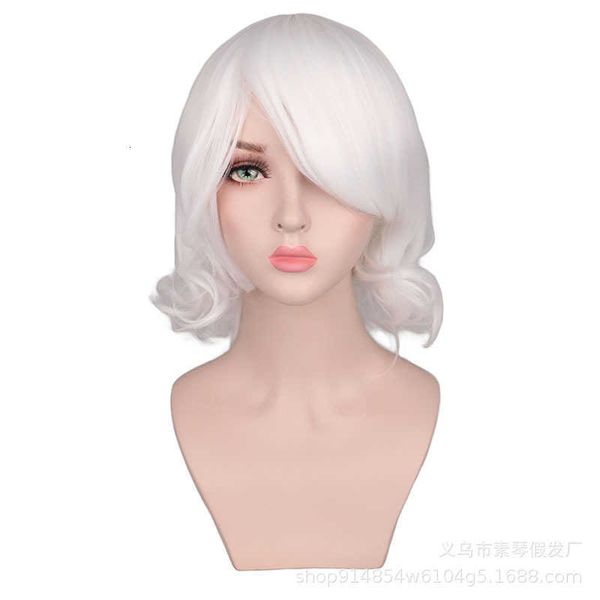 

animation cosplay tokyo ghoul / hochong bell house made white cos wig, Black