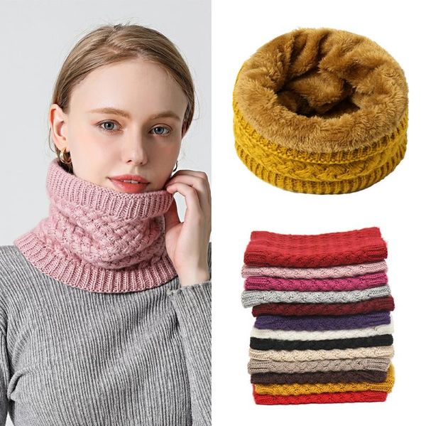 

scarves winter ring scarf fur warm snood neckerchief knitted ski face mask men women thick cashmere bufanda chirdren echarpe, Blue;gray