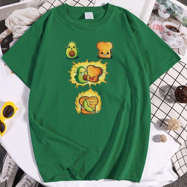 

men's t-shirts 2021 summer fruit bread casual print fashion short-sleeved harajuku trendy and handsome clothing oversized graphic t-shi, White;black