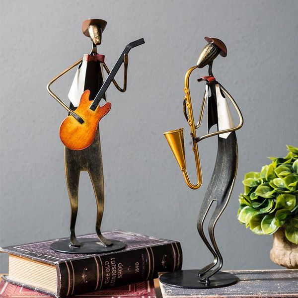 

decorative objects & figurines nordic musician sculpture guitar saxophone character creative figure music piano violin miniatures statue mod