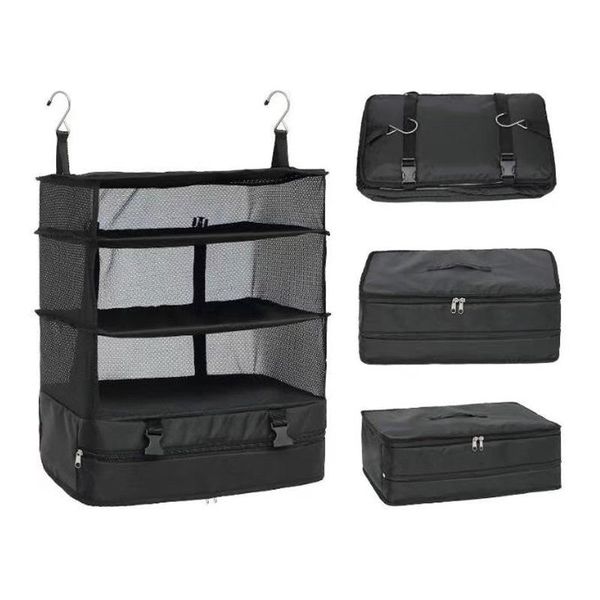 

storage bags tv home furnishings foreign trade multifunctional clothing travel three layer hanging bag