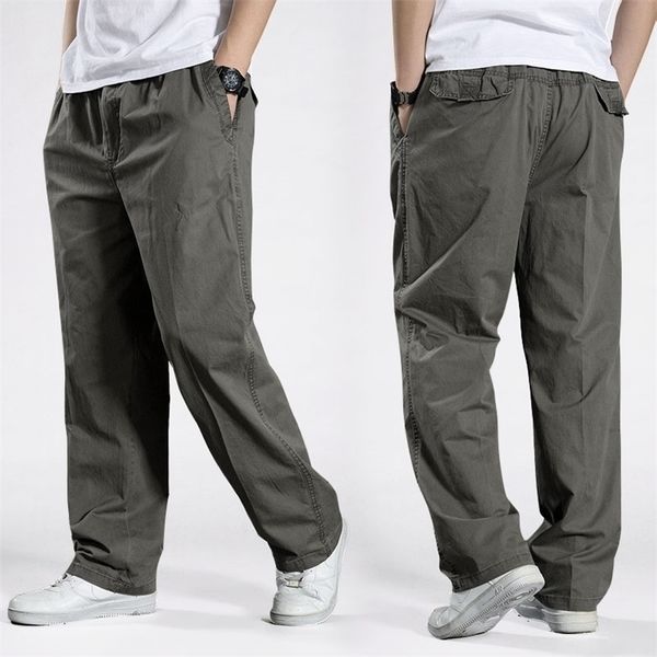 

men harem tactical pants sagging cotton pants men trousers plus size sporting pant mens joggers casual pants 6xl 210714, Black