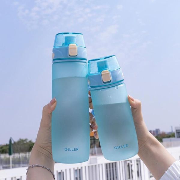 

water bottle 550ml/750ml gym drinking large capacity bpa pressed-open couple sport container for outdoor kettle