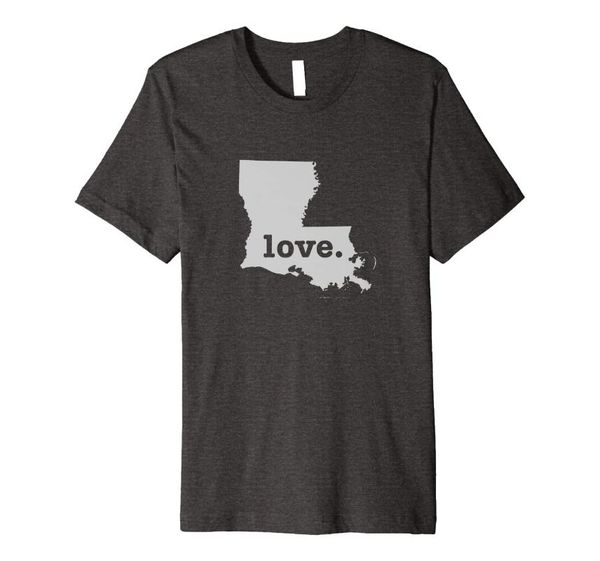 

men's t-shirts louisiana t-shirt love home state shirt, White;black