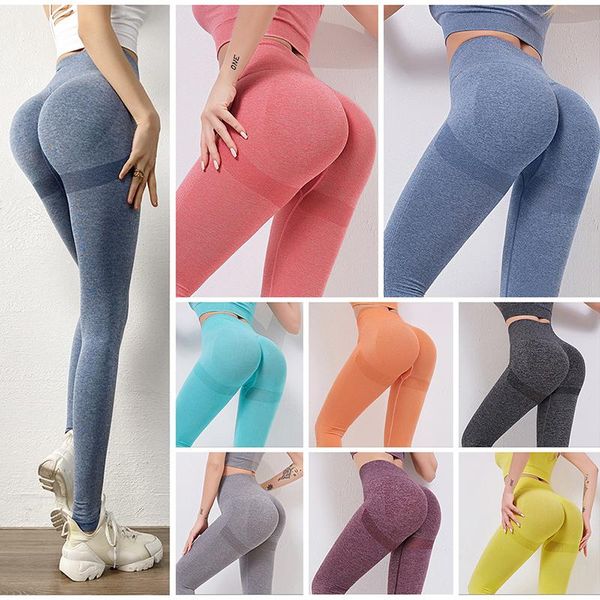 

women high waist push up sport fitness pants female ankle knee length stretch pants leggins 2021 new, Black