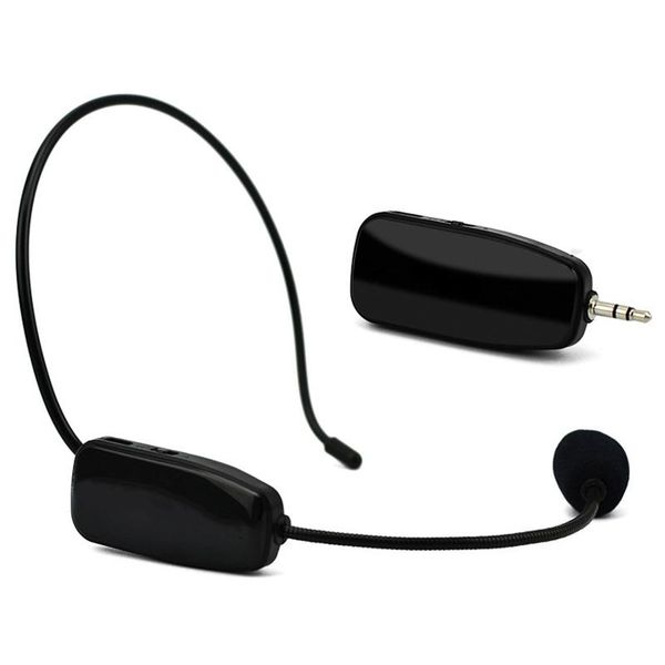 

2.4g wireless microphone headset 2 in 1 handheld head-wear bluetooth microphone for speech loudspeaker teaching meeting guide
