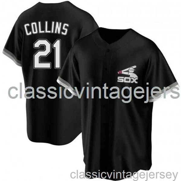 

zack collins #21 black ver1 baseball jersey xs-6xl stitched men women youth baseball jersey