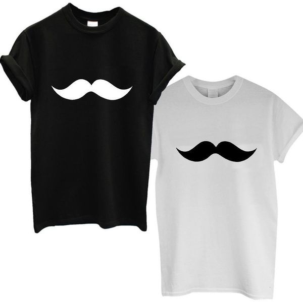 

moustache print women tshirt cotton funny casual shirt lady white black tees plus size s-xxxl camiseta tz203-872
