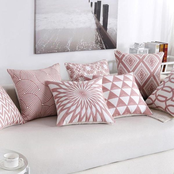 

pink cushion cover home office sofa square decorative cushion covers for mordern sofa home decoration