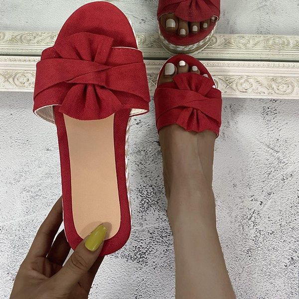 

slippers the spring/summer 2021 versatile bow-tie sandals, Black