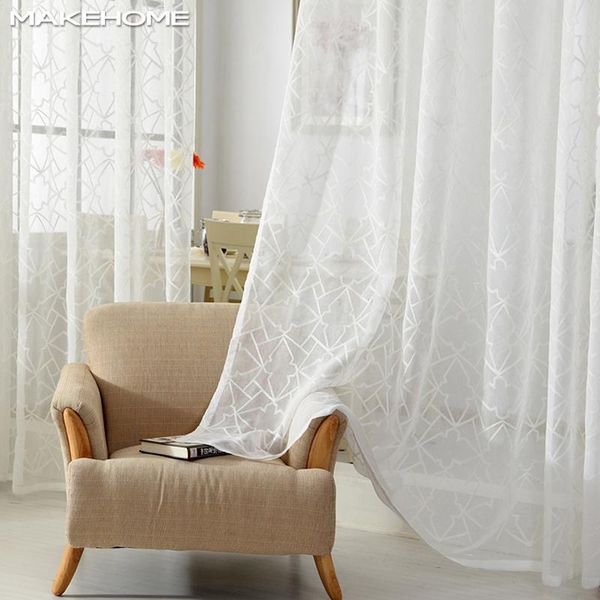 

curtain & drapes rhombus geometry tulle modern curtains for bedroom living room treatment transparent panel ready made voile