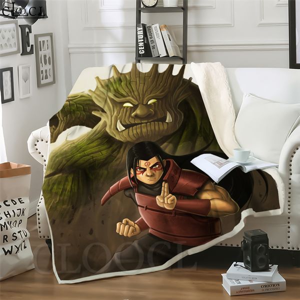 

cloocl blankets anime naruto senju hashirama 3d print harajuku sofa travel throw blanket teens plush quilt