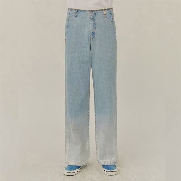 

2021 new ny size blue error pelton jeans men women hardware adererror denim pants hand-painted ader trousers 39wg