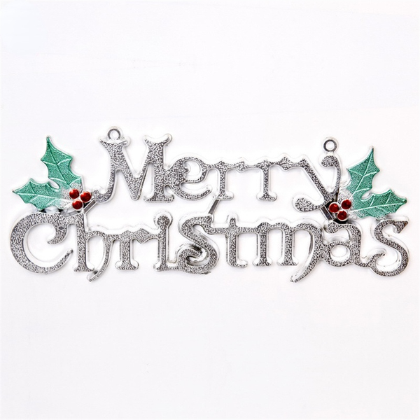 

christmas doorplate pendant family iron door creative letter door decorations are used in shopping malls to increase the atmosphere of the f