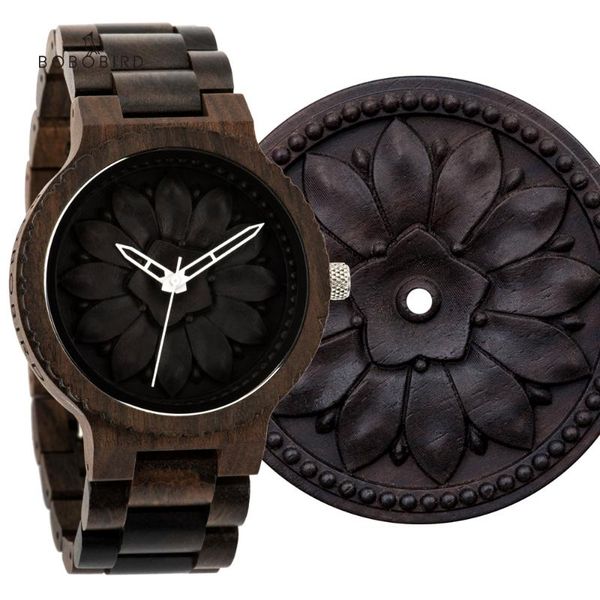 

wristwatches bobo bird wooden men's watch fasion japanese quartz movement wristwatch 30 meters waterproof unique design reloj hombre gi, Slivery;brown