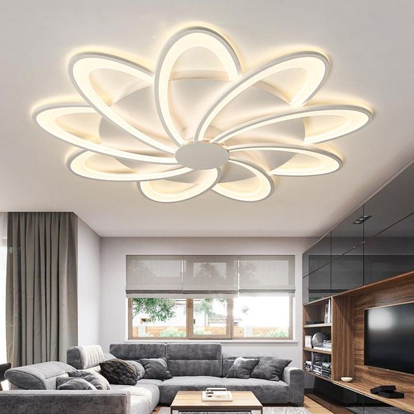 

gleam rectangular acrylic aluminum modern led ceiling light for living room bedroom ac85-265v white lights
