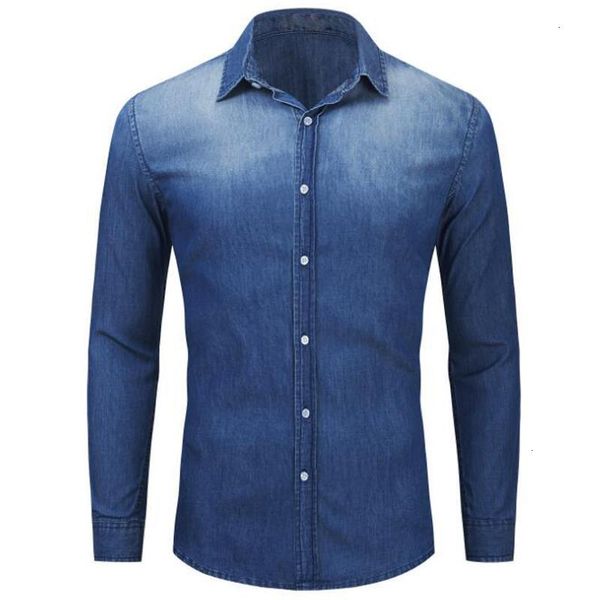 

men's casual shirts spring summer 100% cotton for men long sleeved plus size denim chemise u5rm, White;black