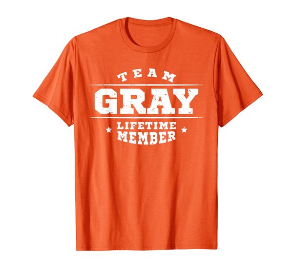 

team gray lifetime member gift shirt proud family surname t-shirt, White;black