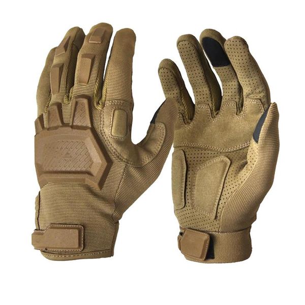 

sports gloves touch screen tactical paintball military men army forces antiskid hiking bicycle full finger gym, Black