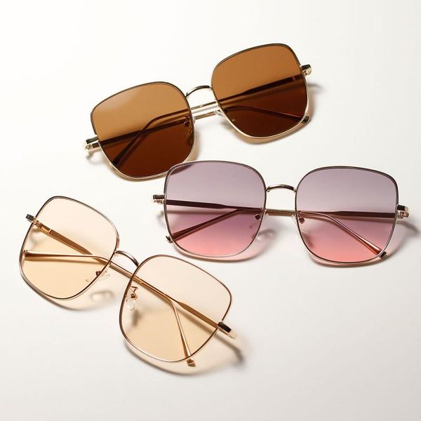 

other fashion accessories summer retro style sunglasses metal frame small square border eyewear, Silver