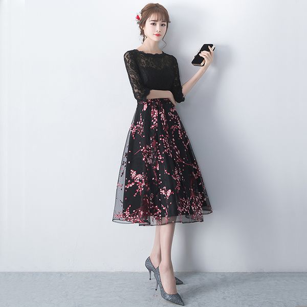 

New Arrival 2021 Short Black Color Prom dress Elegant Party Women Evening Dresses