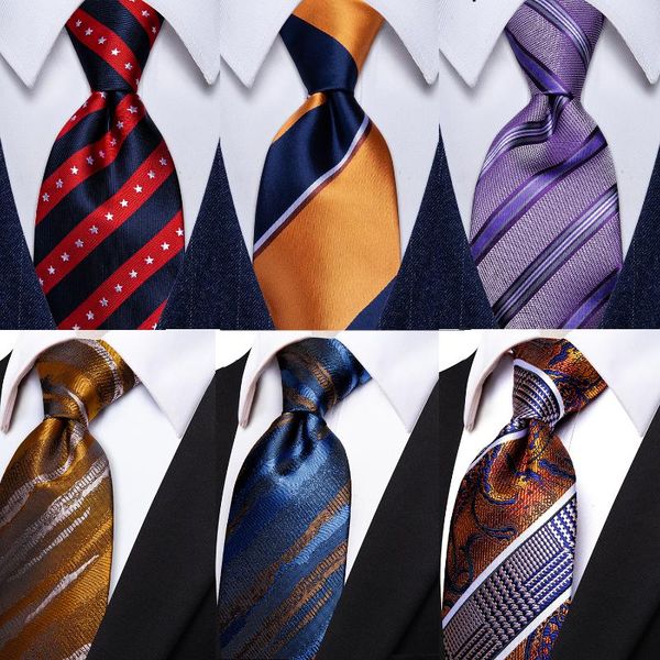 

bow ties fashion neckties classic men's stripe yellow navy blue wedding formal business jacquard woven 100% silk man solid neck tie, Black;gray