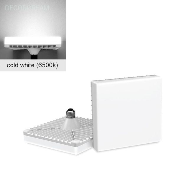 

bulbs e27 led bulb square shaped lamp ac 220v-265v 60w light lampada bombilla for desk ceiling coldwhite 6500k