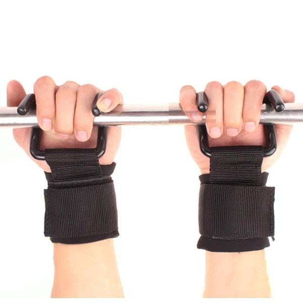 

accessories 1 pcs adjustable steel hook grips straps weight lifting strength training gym fitness wrist support lift pull-up