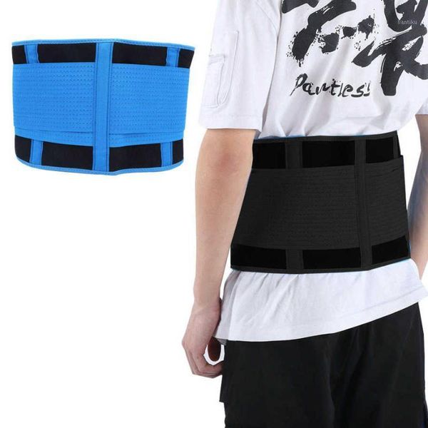 

waist support lumbar pain back brace for fitness weightlifting belt sports safety corrector breathable belt1, Black;gray