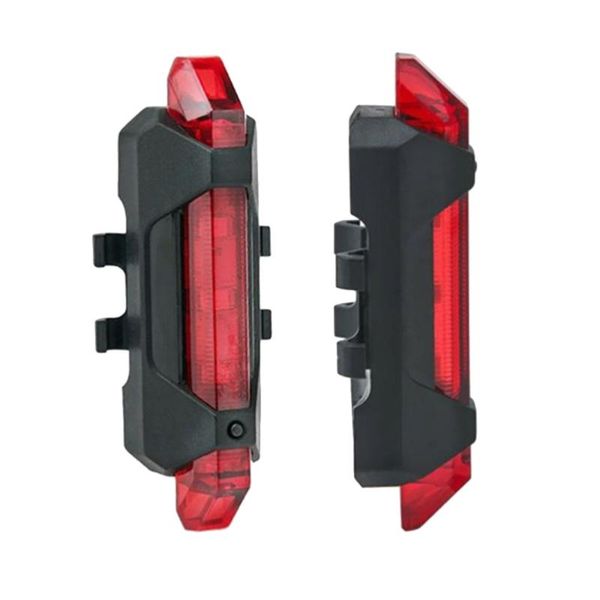 

2pcs usb charging lights mini tail light bike warning lamp red