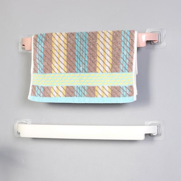 

bathroom storage & organization no punching towel rack plastic wallmounted paste nail-tower hanger shelf bars multifunction