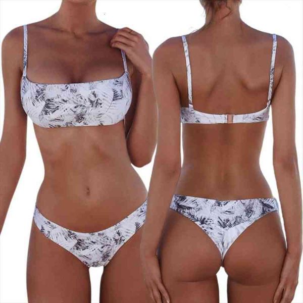 

women push up bra low waist thongs solid color bikini set triangle swimsuit, White;black
