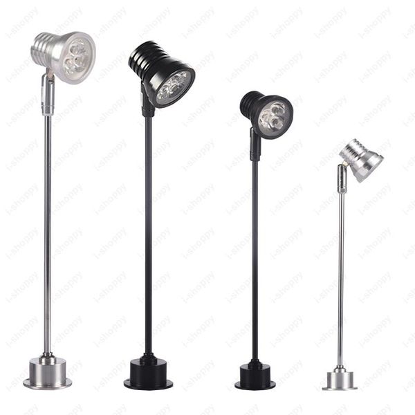

3w led picture light table stand pole lamp adjustable spotlight museum shop exhibition display case