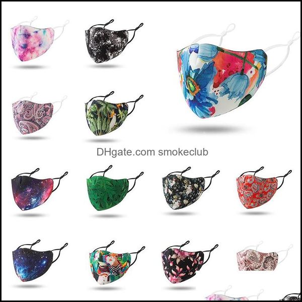 Organização Housekee Home GardenVortex Linhas Coloridas Ding Padrão Designer Ajustável Máscara De Proteção Poeira e Haze Respirável Face Mask