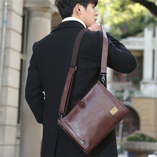 

men's three compartment leather bag, leisure travel bag, designer handbag