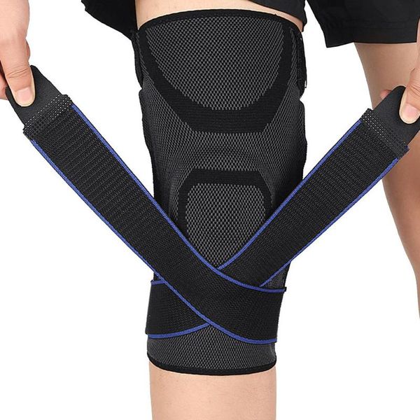 

elbow & knee pads breathable brace exercise pad protector fitness support sports kneepad patella running for sport, Black;gray