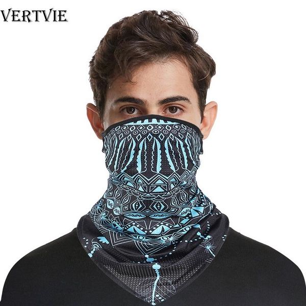 

scarves skull scarf outdoor neck hand bandana camping multi funtion cycling hip hop suncreen bandanas, Blue;gray
