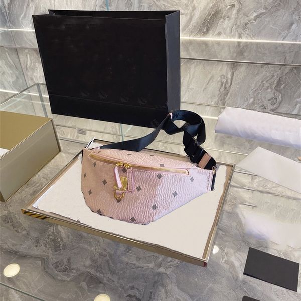 

2021 latest straddle famous bag waist bags temperament classic cognac bumbag nylon knitted wide shoulder strap comfortable and versatile