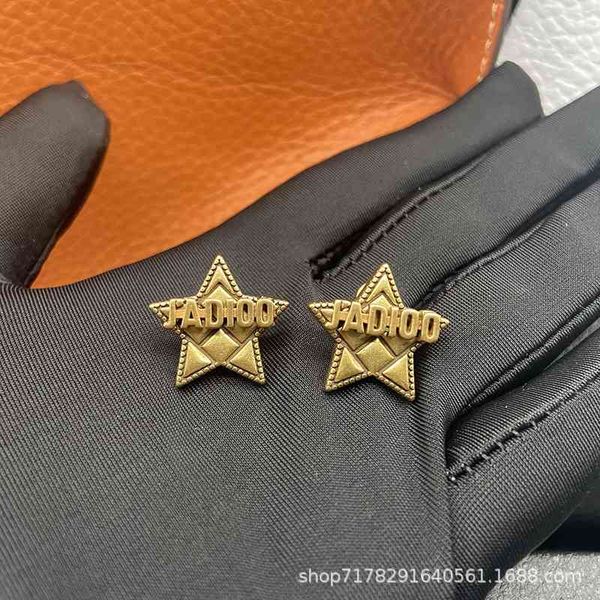 

buy 75% off pentagonal star earrings female new fashion earrings personality network red, Golden;silver