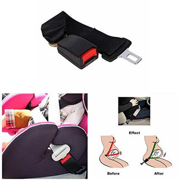 

1/2/3/4/5 pcs 36cm adjustable car auto safety seat belt clip seatbelt extension extender strap buckle for pregnant women