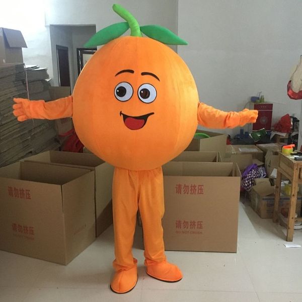 Halloween bonito laranja cereja mascote traje de alta qualidade cartoon fruta anime tema caráter de natal carnaval adultos festa de aniversário festas