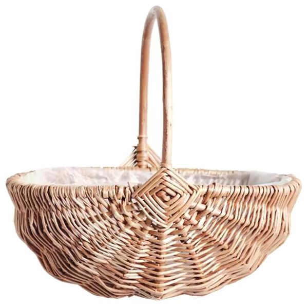 

storage baskets woven flower basket weaving for wedding kitchen foods organizer